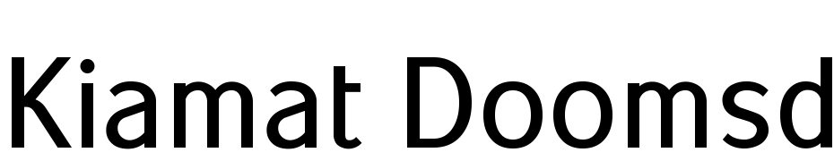 Kiamat Doomsday Demi Bold Font Download Free
